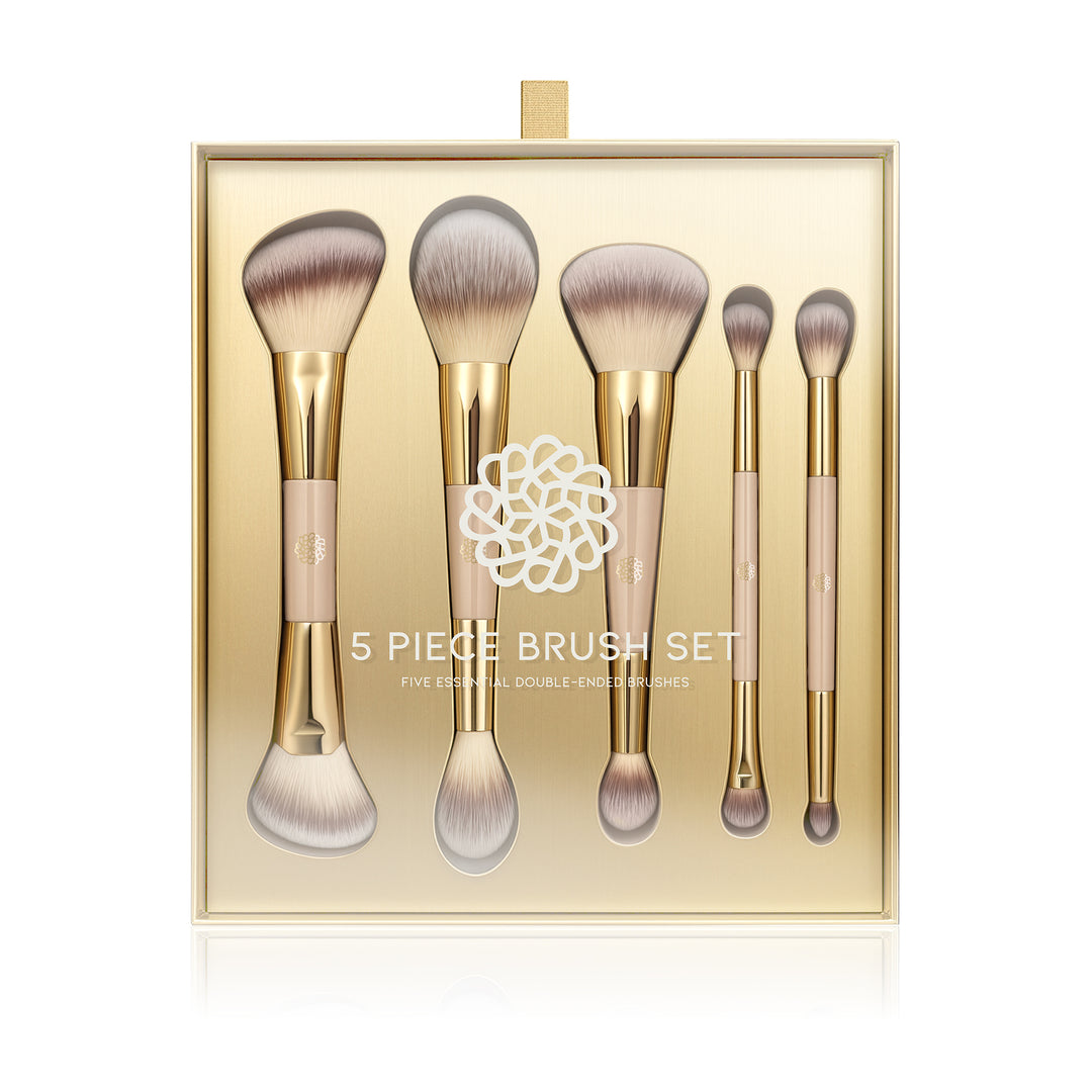 2x 5 Piece Double Ended Brush Set with 2x Free Soap